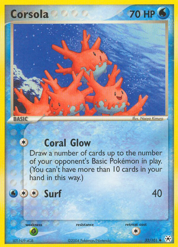Corsola (32/101) [EX: Hidden Legends] | Good Games Cannington
