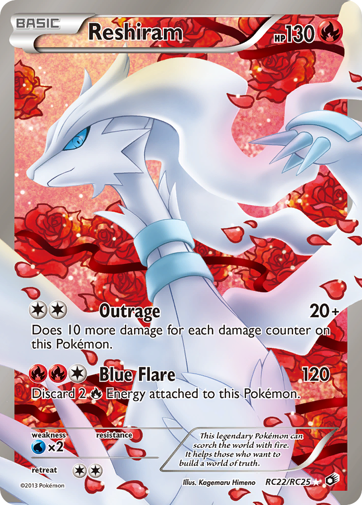 Reshiram (RC22/RC25) [Black & White: Legendary Treasures] | Good Games Cannington