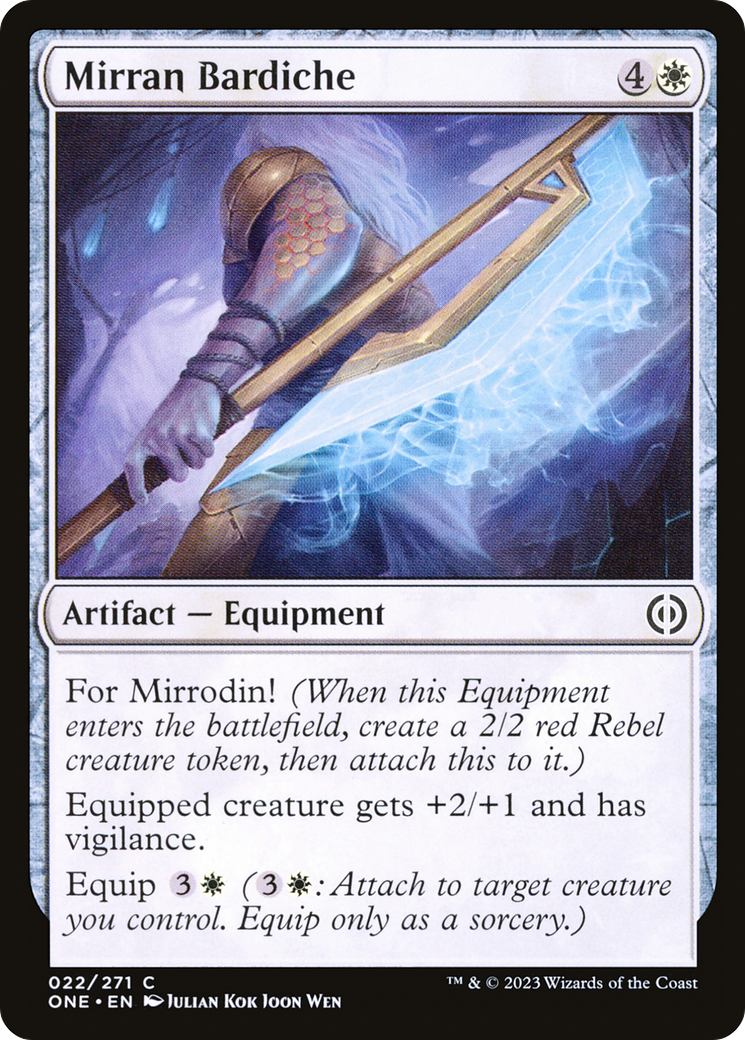 Mirran Bardiche [Phyrexia: All Will Be One] | Good Games Cannington
