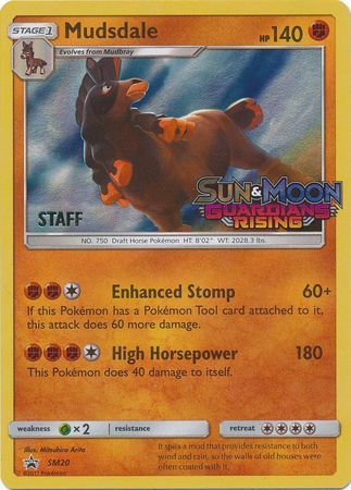 Mudsdale (SM20) (Staff Prerelease Promo) [Sun & Moon: Black Star Promos] | Good Games Cannington