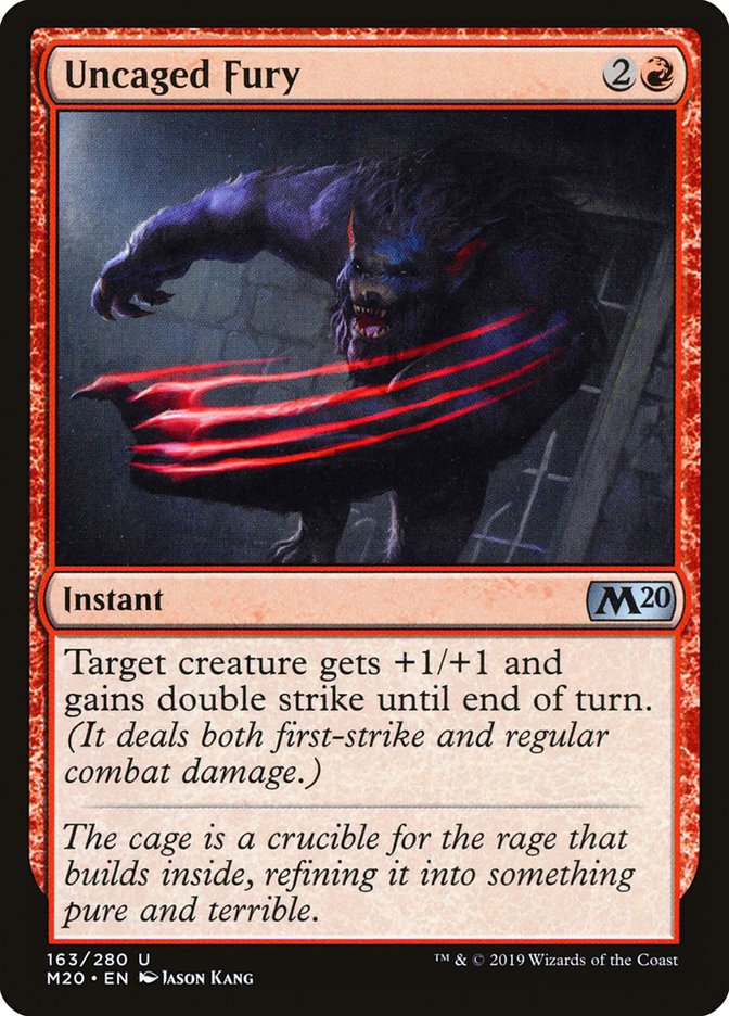 Uncaged Fury [Core Set 2020] | Good Games Cannington