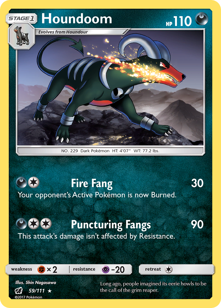 Houndoom (59/111) [Sun & Moon: Crimson Invasion] | Good Games Cannington