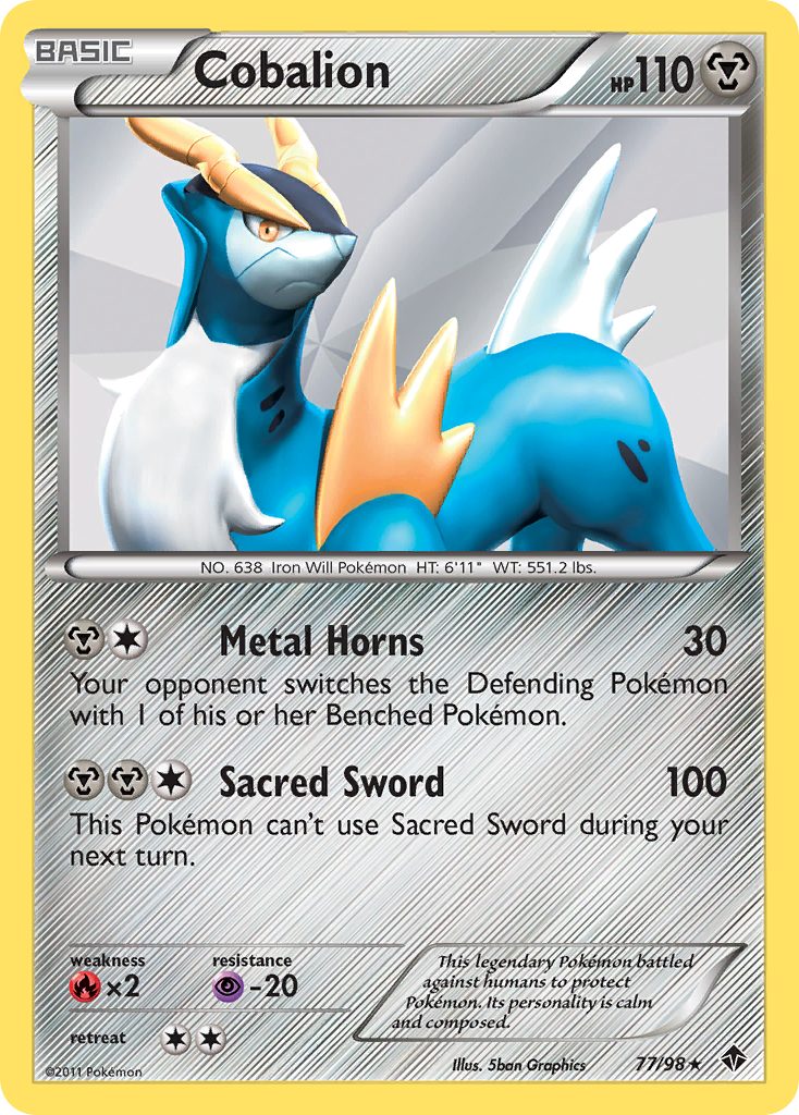 Cobalion (77/98) [Black & White: Emerging Powers] | Good Games Cannington