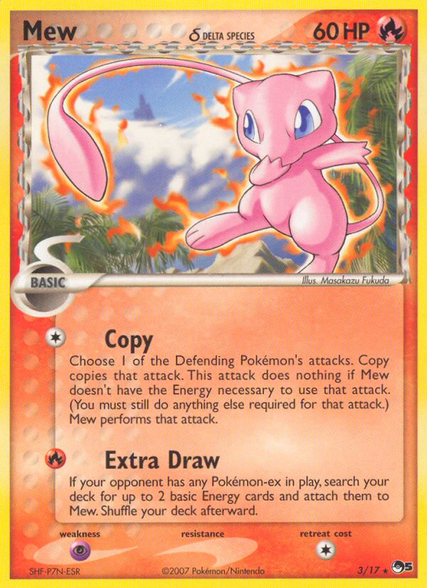 Mew (3/17) (Delta Species) [POP Series 5] | Good Games Cannington