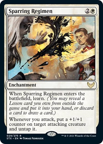 Sparring Regimen (Promo Pack) [Strixhaven: School of Mages Promos] | Good Games Cannington
