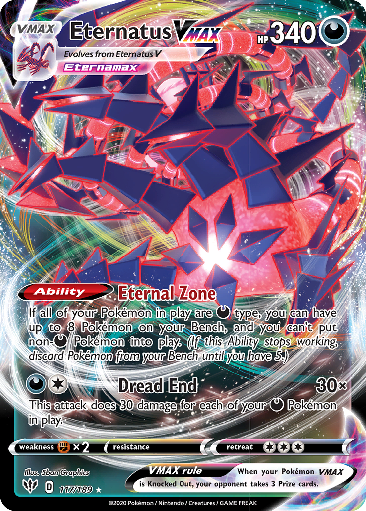 Eternatus VMAX (117/189) [Sword & Shield: Darkness Ablaze] | Good Games Cannington