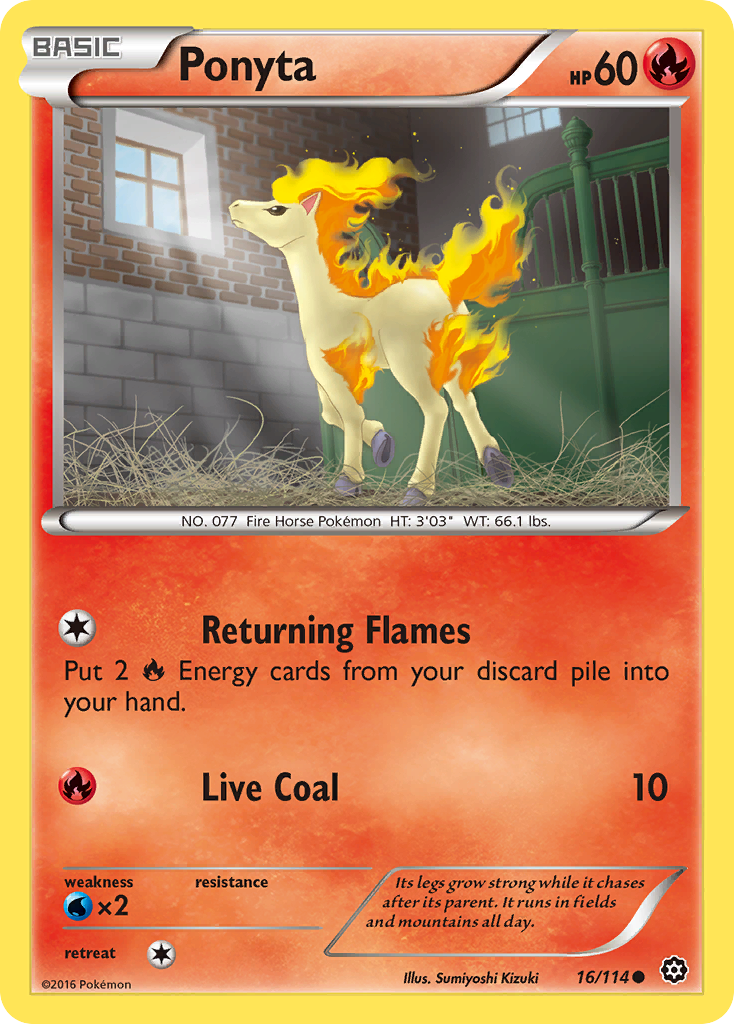 Ponyta (16/114) [XY: Steam Siege] | Good Games Cannington