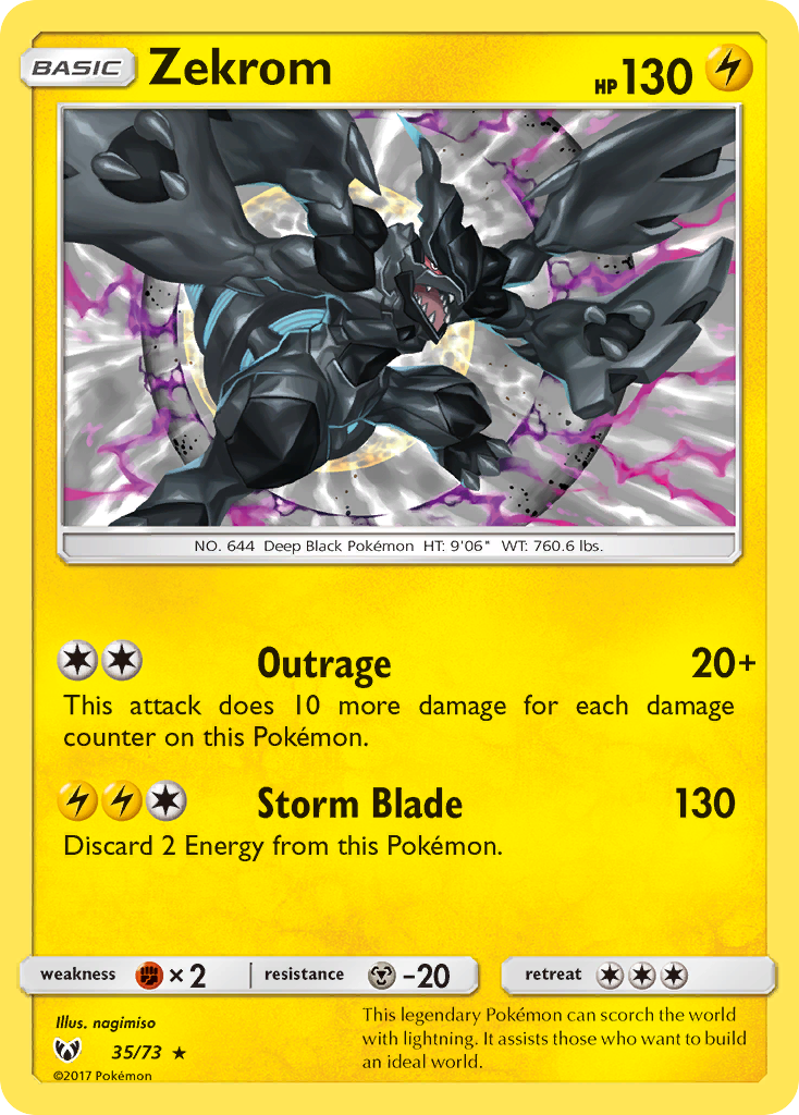 Zekrom (35/73) [Sun & Moon: Shining Legends] | Good Games Cannington