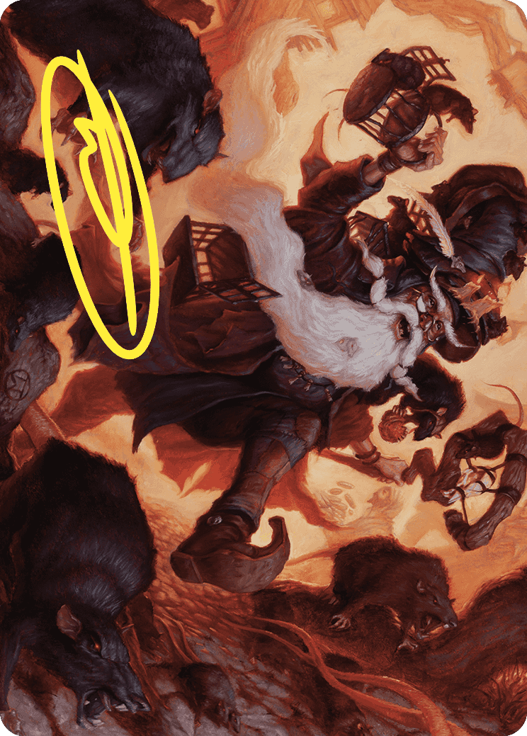 Tattered Ratter Art Card (Gold-Stamped Signature) [Wilds of Eldraine Art Series] | Good Games Cannington