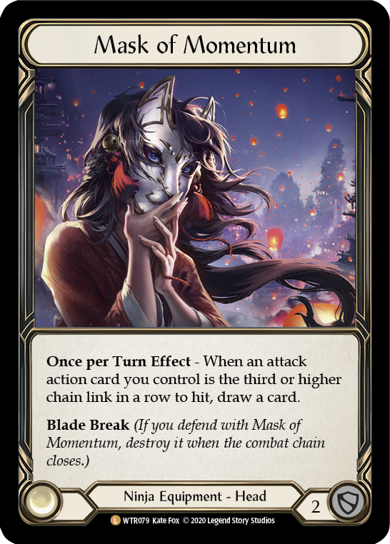 Mask of Momentum [U-WTR079] (Welcome to Rathe Unlimited)  Unlimited Rainbow Foil | Good Games Cannington