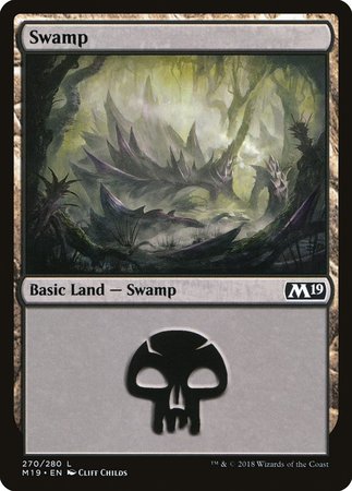 Swamp (270) [Core Set 2019] | Good Games Cannington