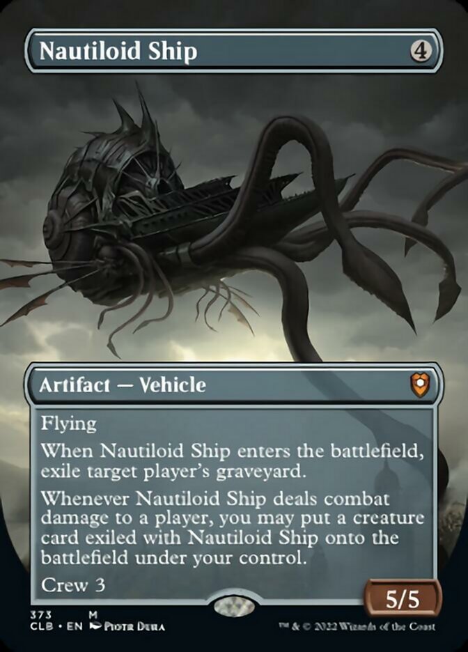 Nautiloid Ship (Borderless Alternate Art) [Commander Legends: Battle for Baldur's Gate] | Good Games Cannington