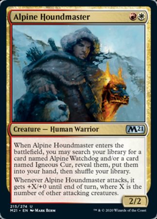 Alpine Houndmaster [Core Set 2021] | Good Games Cannington