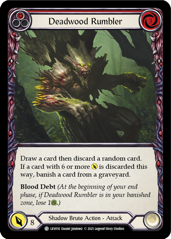 Deadwood Rumbler (Red) [LEV010] (Monarch Levia Blitz Deck) | Good Games Cannington