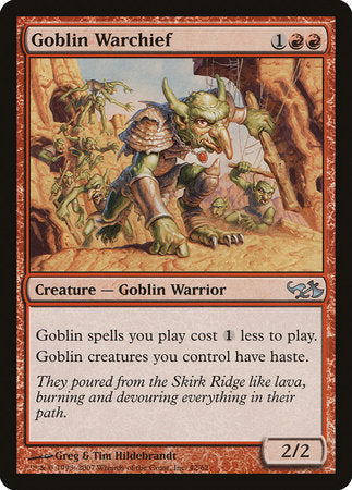 Goblin Warchief [Duel Decks: Elves vs. Goblins] | Good Games Cannington