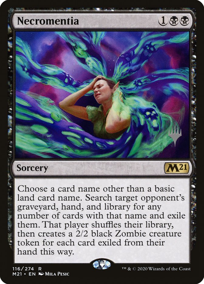 Necromentia (Promo Pack) [Core Set 2021 Promos] | Good Games Cannington