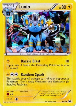 Luxio (BW34) (Cracked Ice Holo) [Black & White: Black Star Promos] | Good Games Cannington