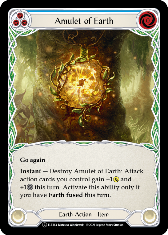 Amulet of Earth [U-ELE143] Unlimited Rainbow Foil | Good Games Cannington