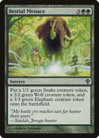Bestial Menace [Worldwake] | Good Games Cannington