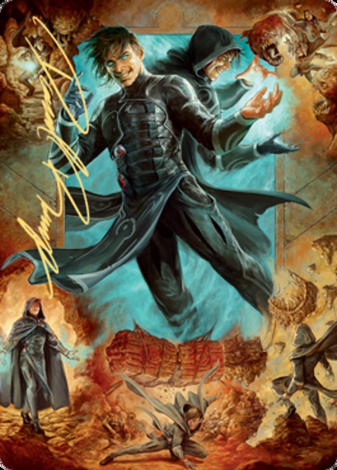 Jace, Mirror Mage 2 Art Card (Gold-Stamped Signature) [Zendikar Rising Art Series] | Good Games Cannington