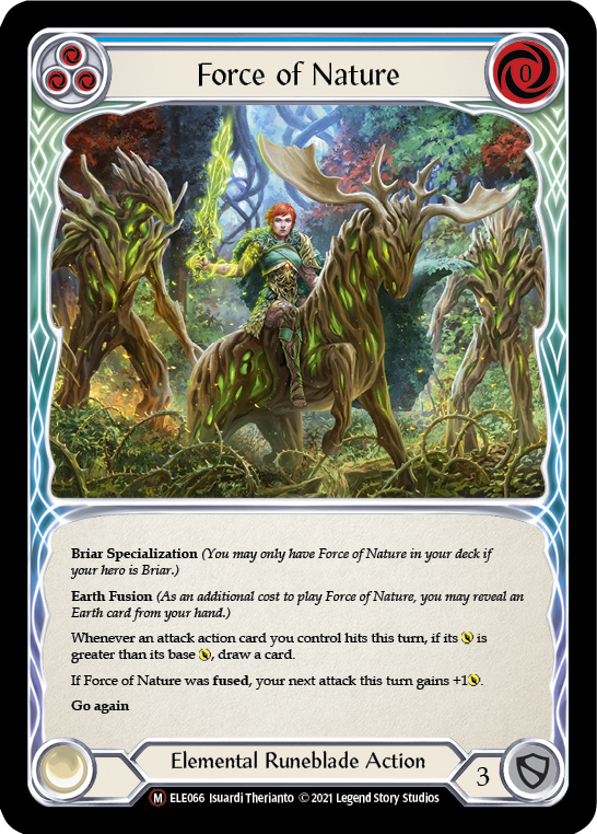 Force of Nature [U-ELE066] Unlimited Rainbow Foil | Good Games Cannington