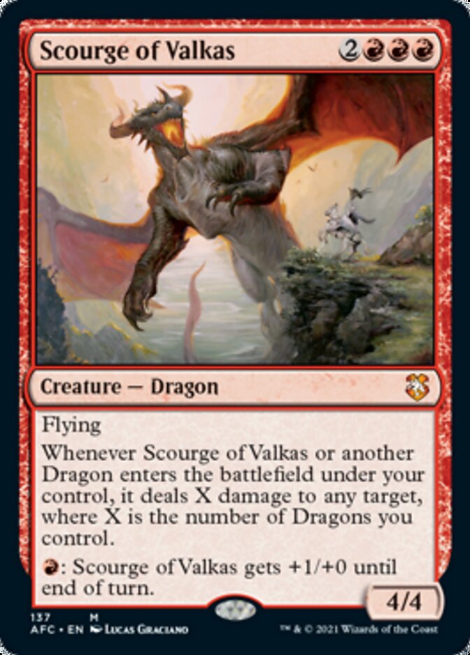 Scourge of Valkas [Dungeons & Dragons: Adventures in the Forgotten Realms Commander] | Good Games Cannington