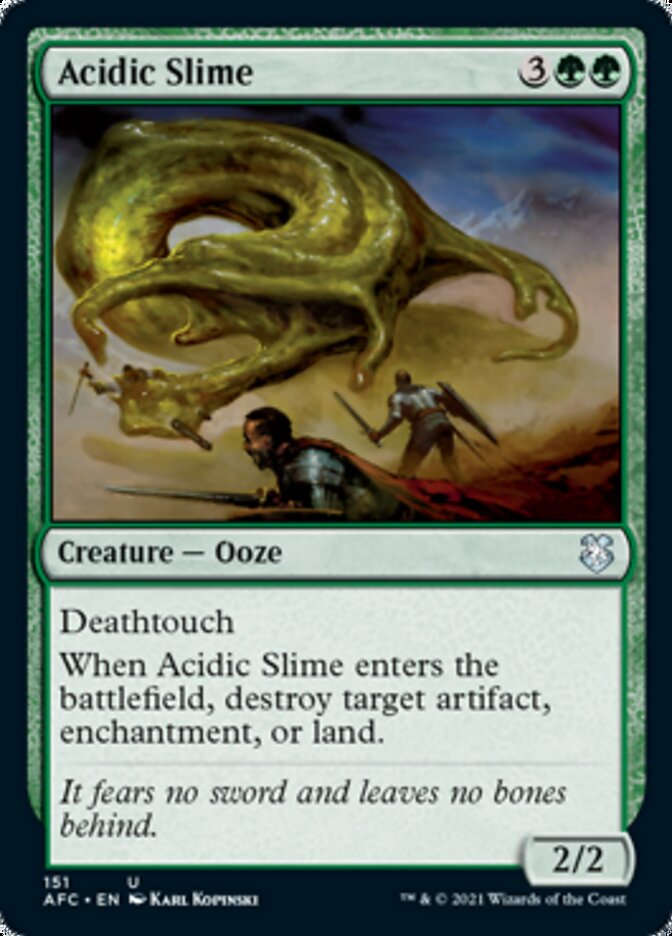 Acidic Slime [Dungeons & Dragons: Adventures in the Forgotten Realms Commander] | Good Games Cannington