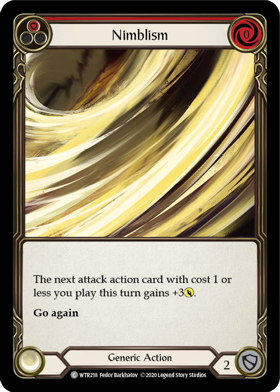 Nimblism (Red) [U-WTR218] (Welcome to Rathe Unlimited)  Unlimited Rainbow Foil | Good Games Cannington
