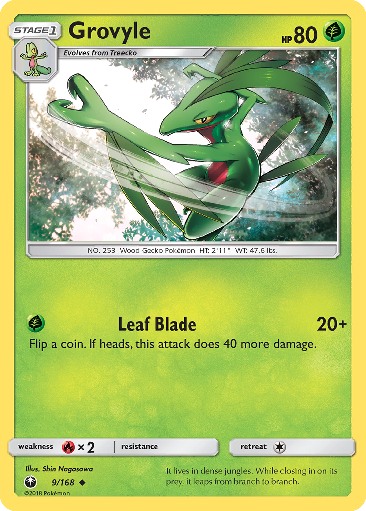 Grovyle (9/168) [Sun & Moon: Celestial Storm] | Good Games Cannington
