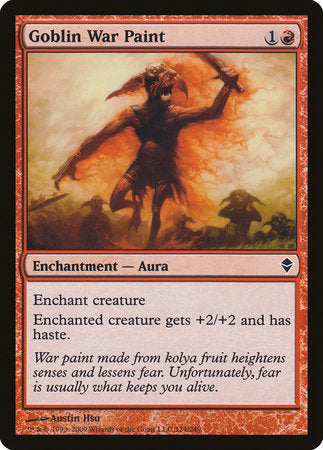Goblin War Paint [Zendikar] | Good Games Cannington