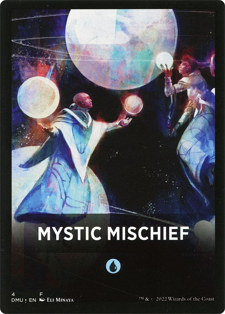 Mystic Mischief Theme Card [Dominaria United Tokens] | Good Games Cannington