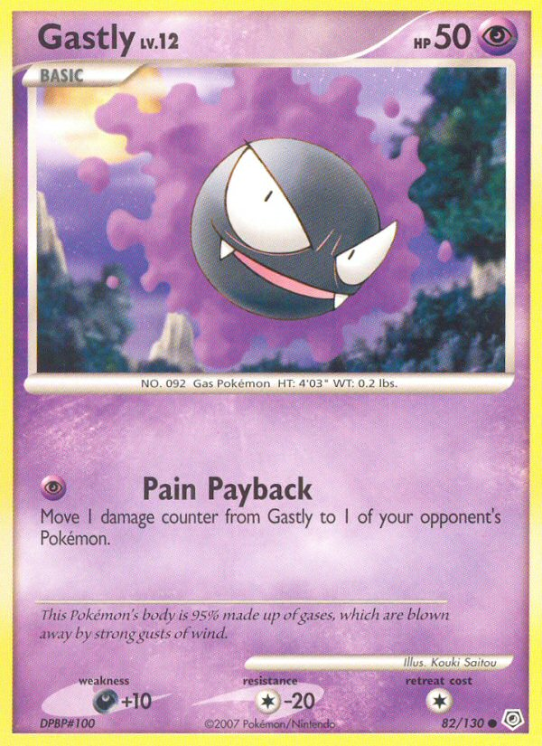 Gastly (82/130) [Diamond & Pearl: Base Set] | Good Games Cannington