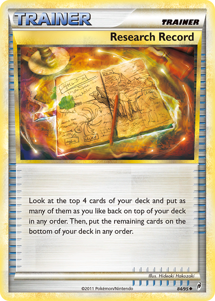 Research Record (84/95) [HeartGold & SoulSilver: Call of Legends] | Good Games Cannington