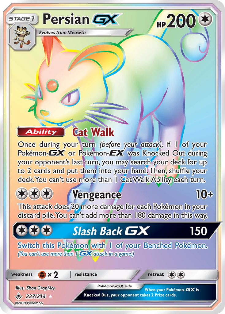 Persian GX (227/214) [Sun & Moon: Unbroken Bonds] | Good Games Cannington
