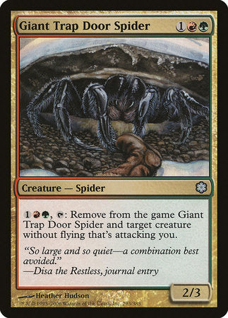 Giant Trap Door Spider [Coldsnap Theme Decks] | Good Games Cannington