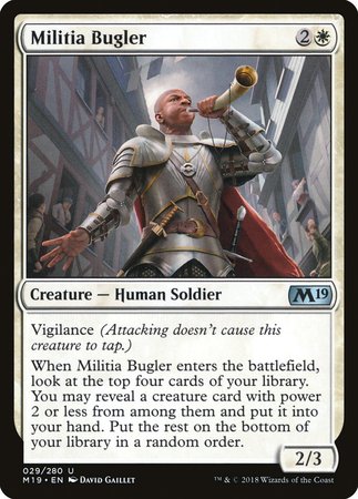 Militia Bugler [Core Set 2019] | Good Games Cannington