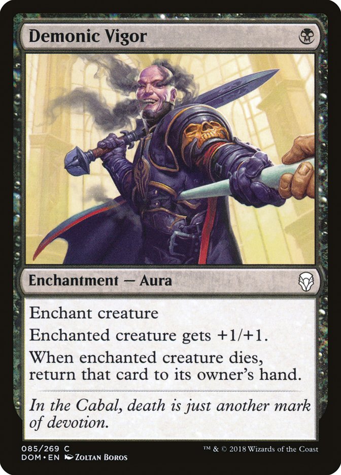 Demonic Vigor [Dominaria] | Good Games Cannington