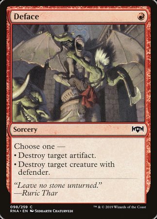 Deface [Ravnica Allegiance] | Good Games Cannington