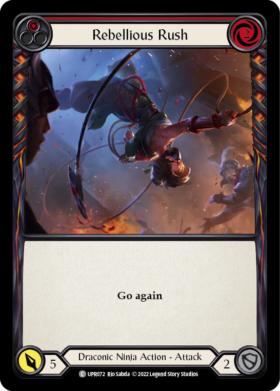 Rebellious Rush (Red) [UPR072] (Uprising)  Rainbow Foil | Good Games Cannington