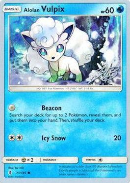 Alolan Vulpix (21/145) (Ice Path FTW - Zachary Bokhari) [World Championships 2017] | Good Games Cannington