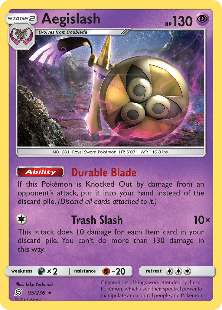 Aegislash (95/236) [Sun & Moon: Unified Minds] | Good Games Cannington