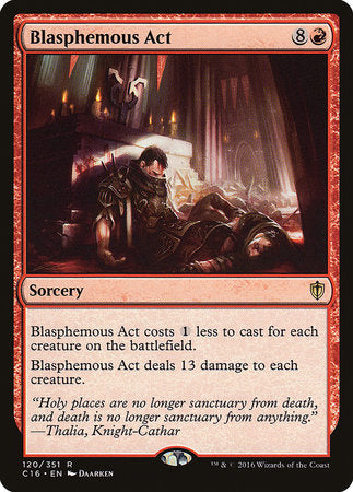 Blasphemous Act [Commander 2016] | Good Games Cannington