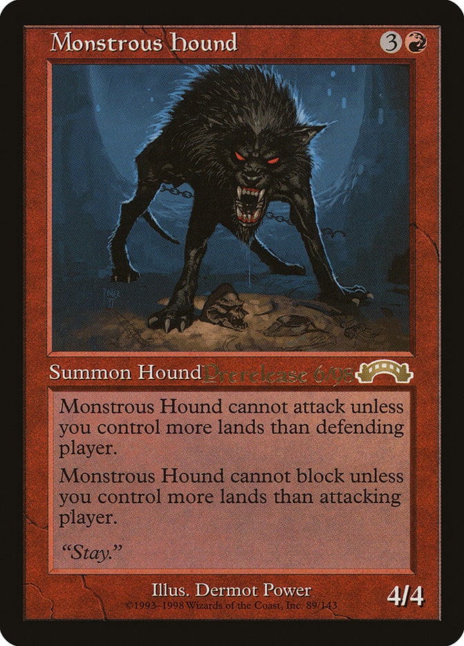 Monstrous Hound [Exodus Promos] | Good Games Cannington