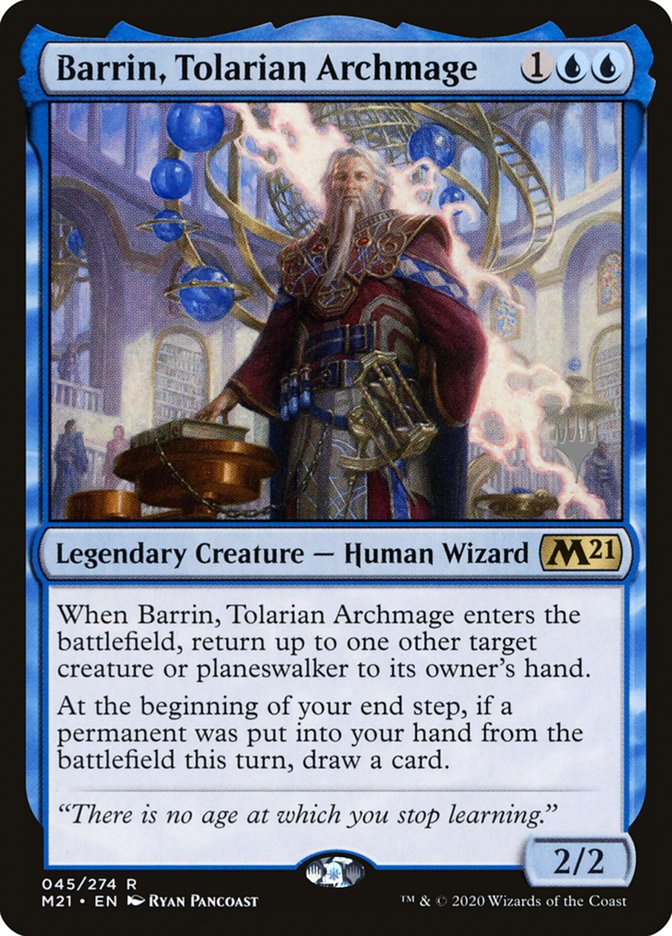Barrin, Tolarian Archmage (Promo Pack) [Core Set 2021 Promos] | Good Games Cannington