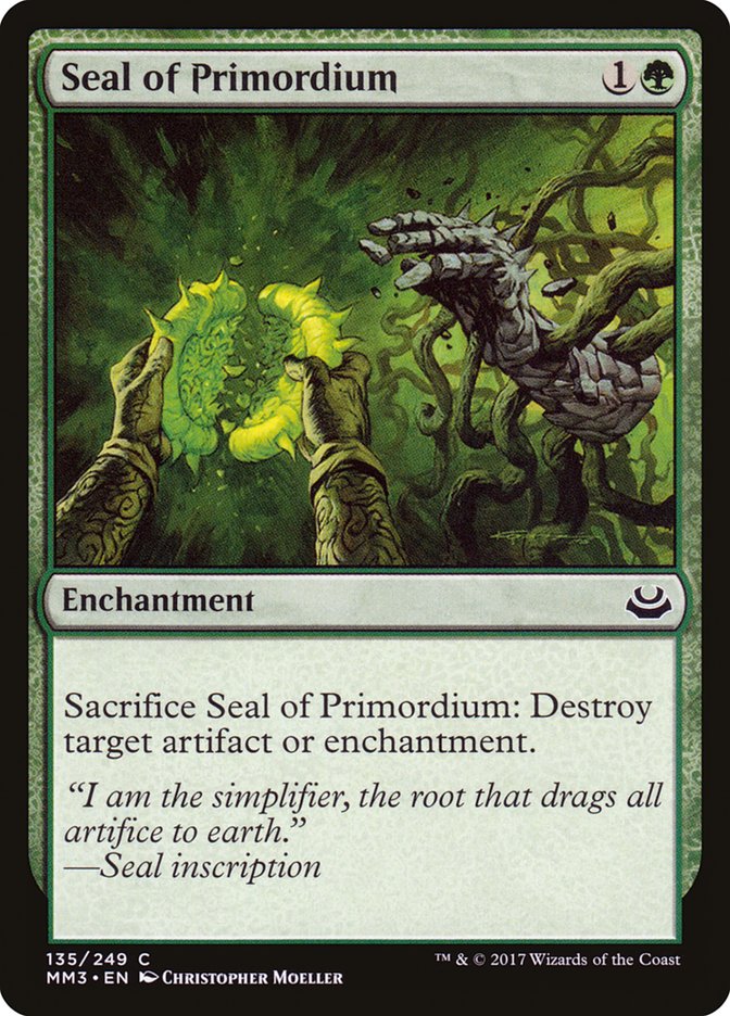 Seal of Primordium [Modern Masters 2017] | Good Games Cannington