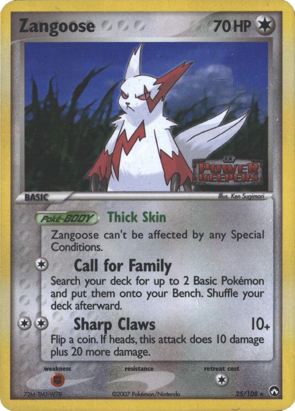 Zangoose (25/108) (Stamped) [EX: Power Keepers] | Good Games Cannington