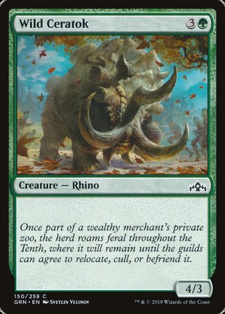 Wild Ceratok [Guilds of Ravnica] | Good Games Cannington