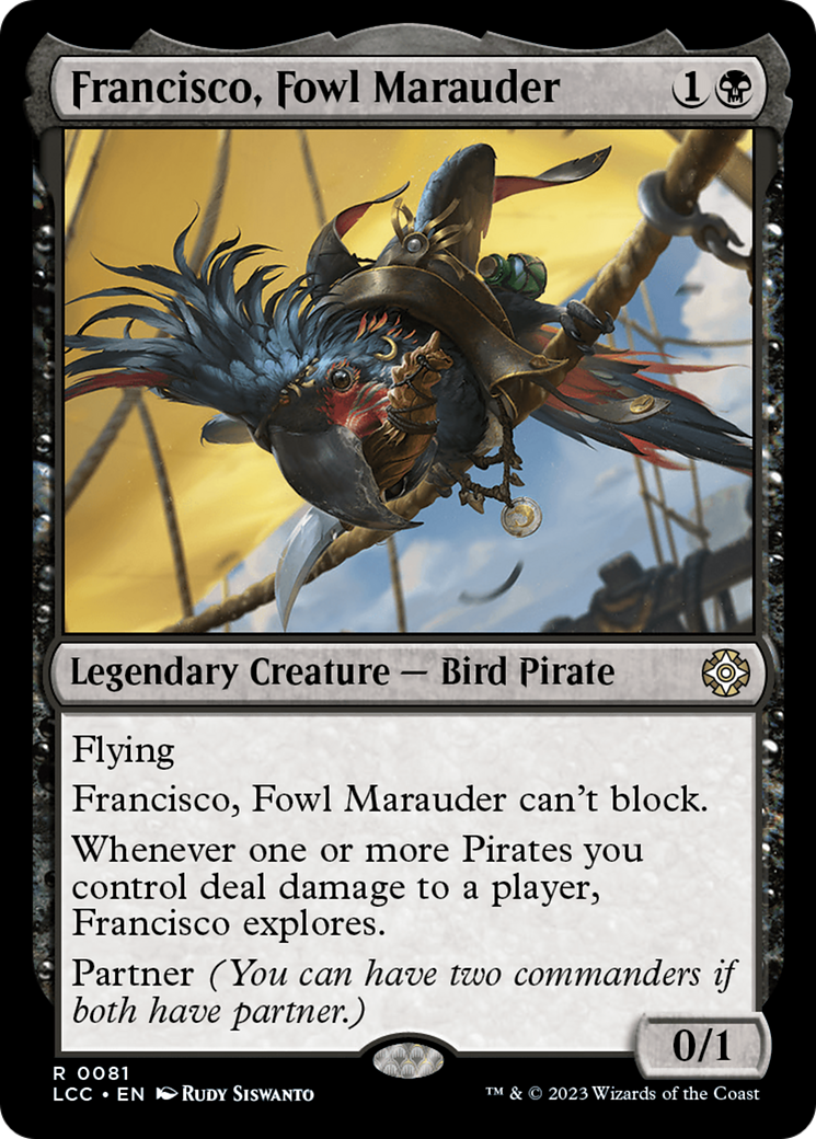 Francisco, Fowl Marauder [The Lost Caverns of Ixalan Commander] | Good Games Cannington