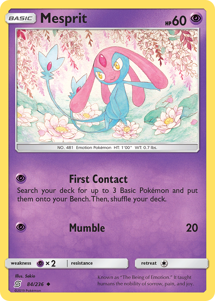 Mesprit (84/236) [Sun & Moon: Unified Minds] | Good Games Cannington