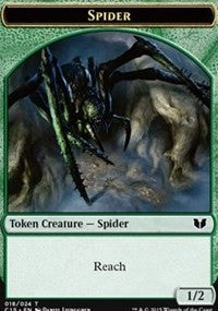 Spider // Wolf Double-Sided Token [Commander 2015 Tokens] | Good Games Cannington